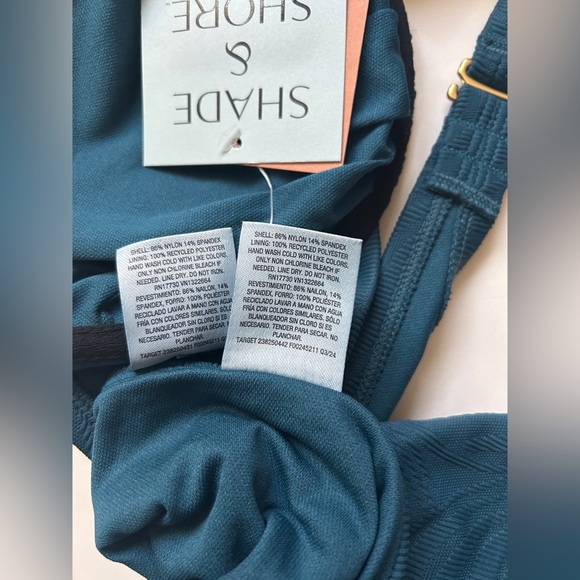 Shade & Shore Women’s Jacquard High Waist Bikini Set -Size Large - Picture 5 of 10